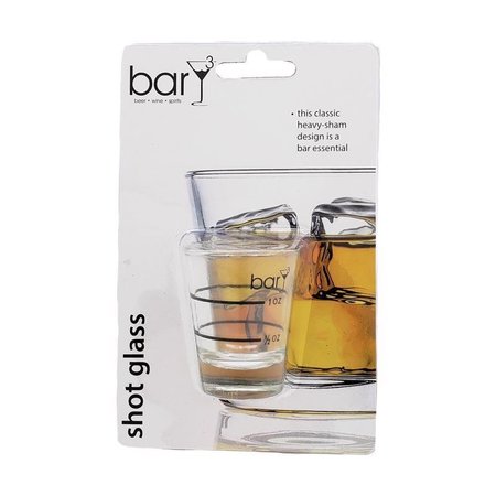 BARY3 15 oz Clear Glass Shot Glass BAR-0140